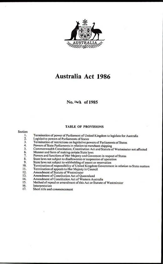 Australia act cover image