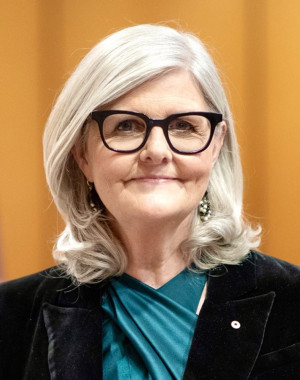 Portrait of Her Excellency the Honourable Ms Sam Mostyn AC.