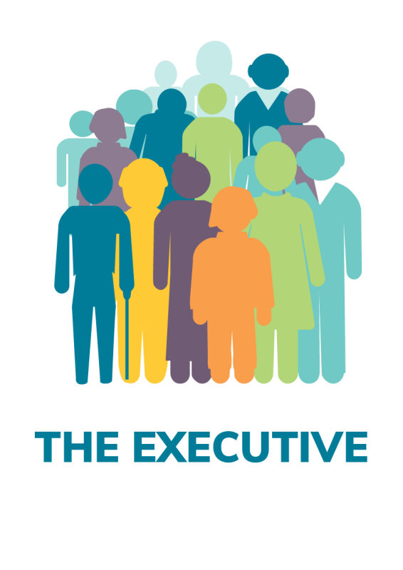 Graphic of ‘The Executive’ shows a group of people.