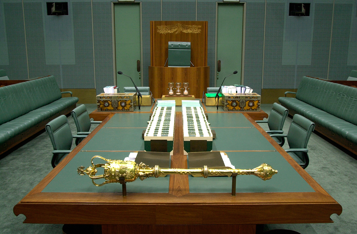 The Mace in the House of Representatives.