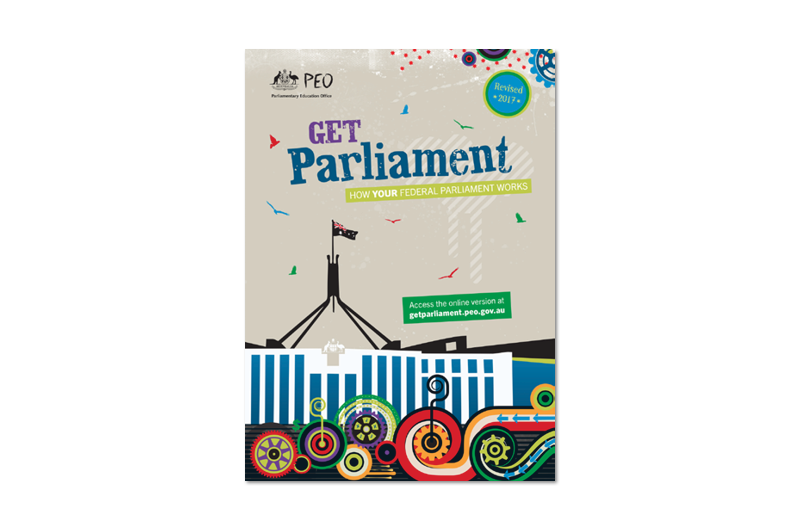Parliamentary Education Office's Get Parliament resource front cover