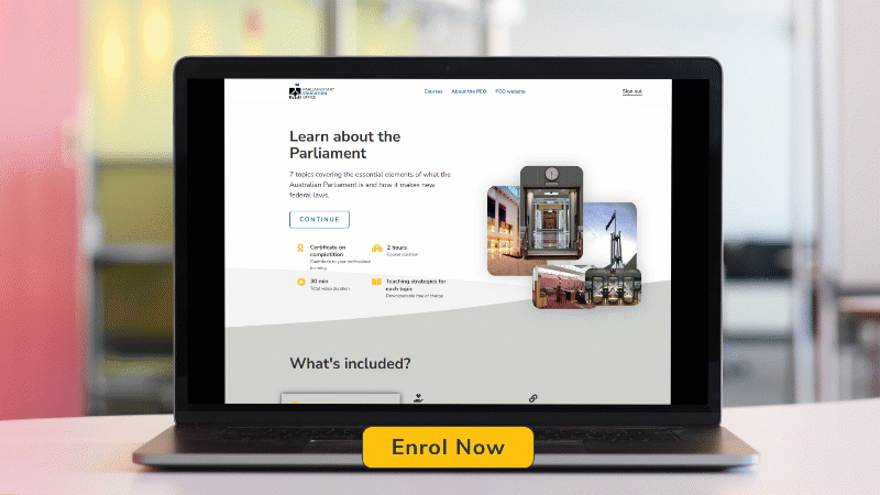 Click to start your parliamentary learning journey