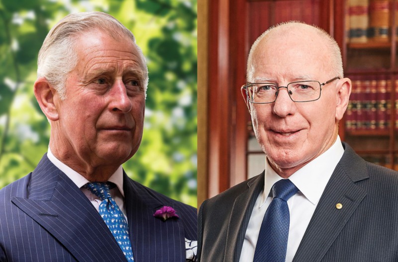 A composite image of the King and the Governor-General.