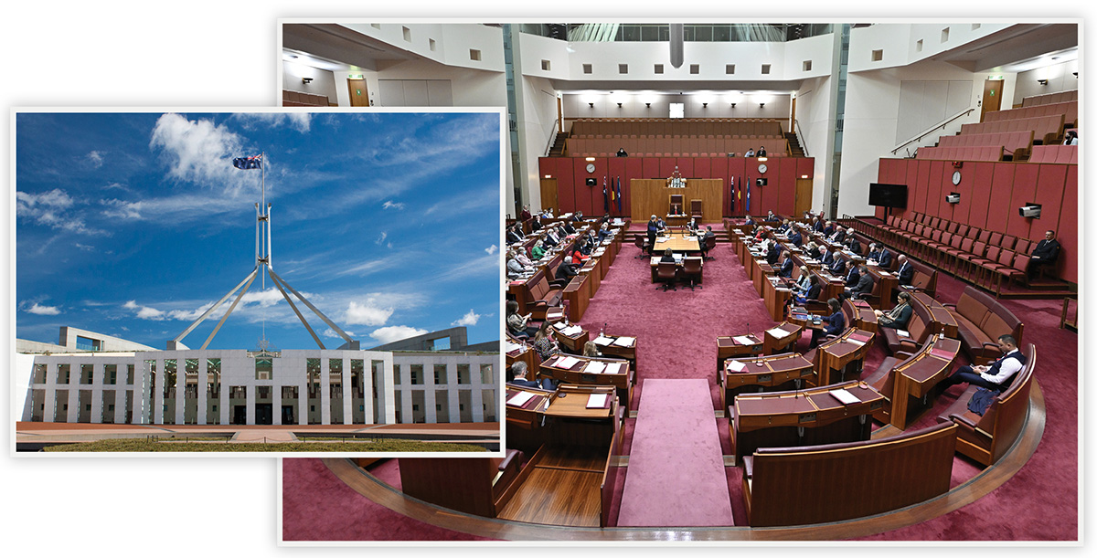 APH front and Senate chamber